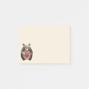 Valentine Bear Post-it Notes