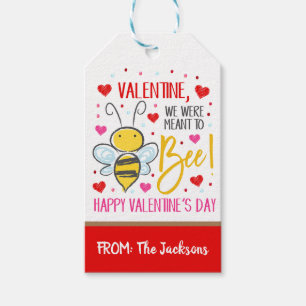 Valentine Bee Gift Tag