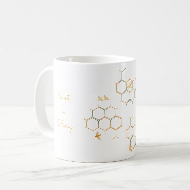 Valentine Bee Mug (Front Left)