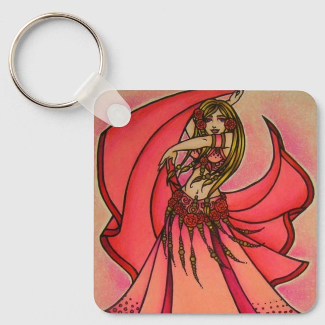 Valentine Belly Dancer Key Ring (Front)