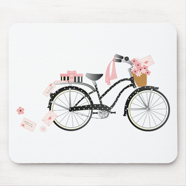 Valentine Bicycle Mouse Mat (Front)