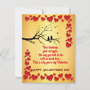 Valentine Birds Card