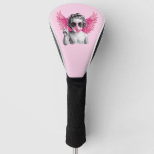 Valentine Blowing Bubble Cupid Valentines Day  Golf Head Cover