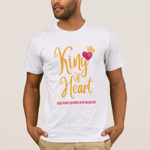 Valentine Boy King Of Heart Lover Couple T-Shirt