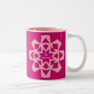Valentine "brownie in a mug" recipe gift Two-Tone coffee mug