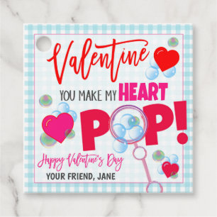 Valentine Bubble Gift Tag