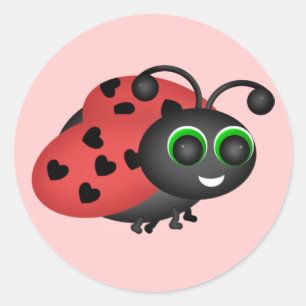 Valentine Bug Sticker