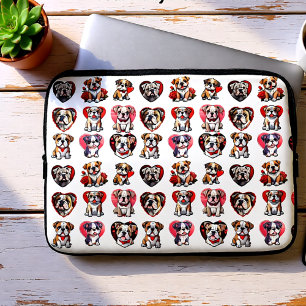 Valentine  Bulldog  Laptop Sleeve