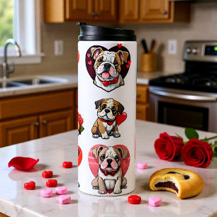 Valentine  Bulldog  Thermal Tumbler