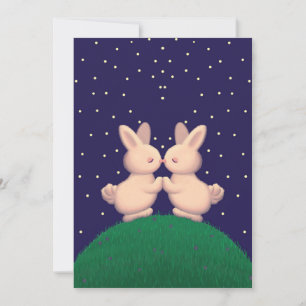 Valentine Bunnies  Holiday Card
