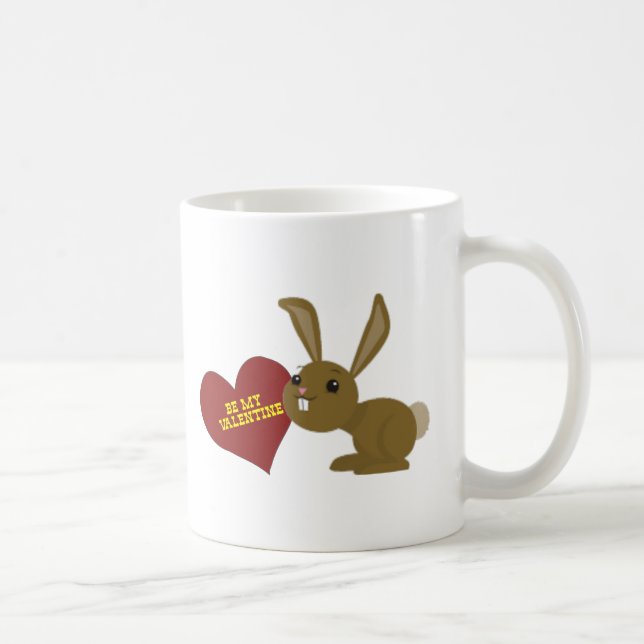 valentine bunny coffee mug (Right)