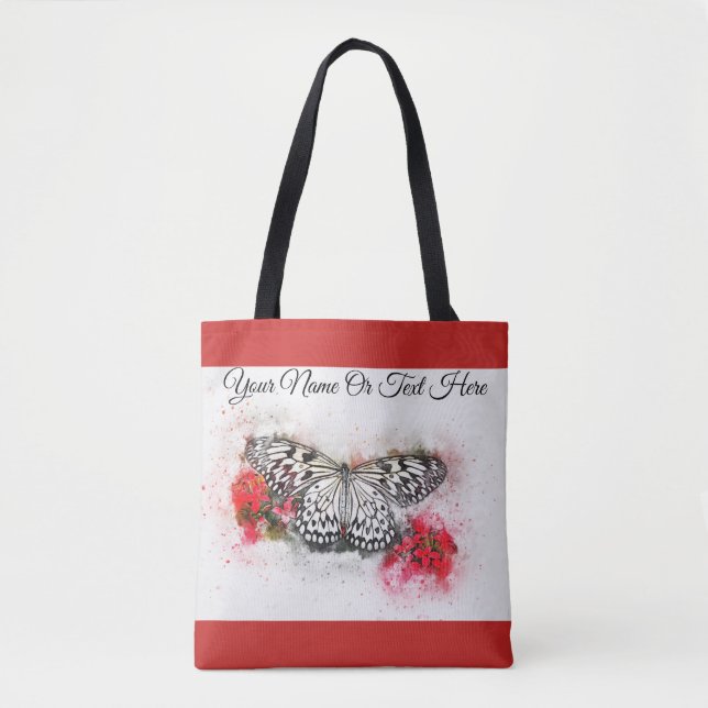 Valentine Butterfly Tote Bag (Front)