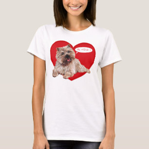 Valentine Cairn Terrier says Be Mine! T-Shirt