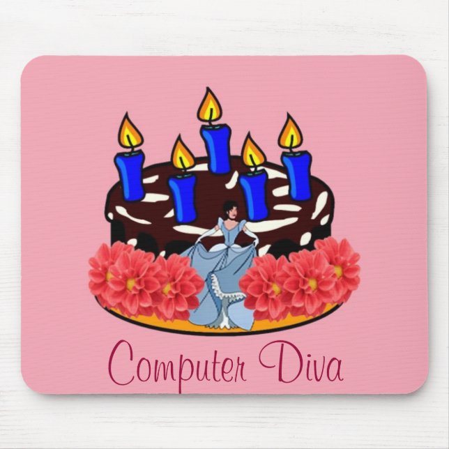 Valentine Cake Mouse Mat (Front)