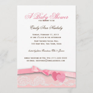 Valentine Candy Baby Shower Invitation