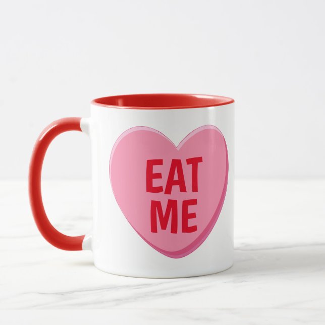 VALENTINE CANDY HEART EAT ME MUG (Left)