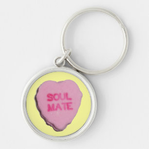 Valentine Candy Heart Key Ring