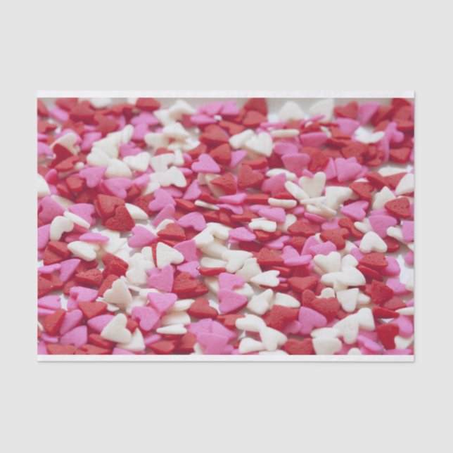 Valentine Candy Heart Tissue Paper (Front)