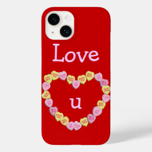 Valentine Candy Hearts Heart Case-Mate iPhone 14 Case