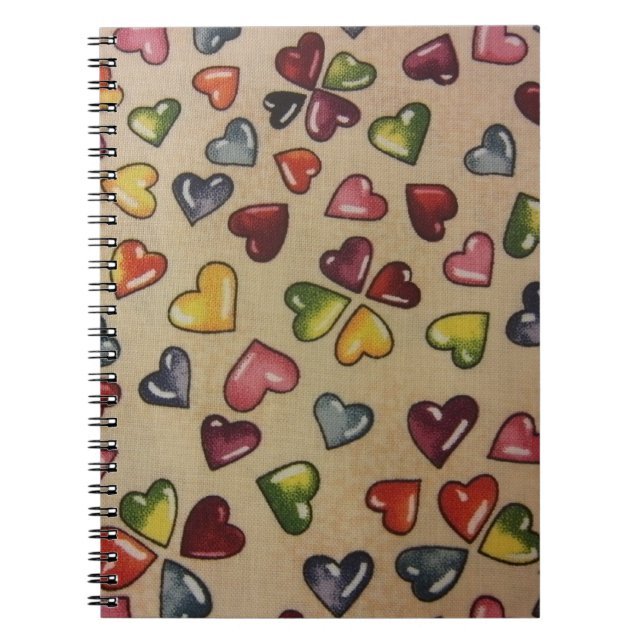 Valentine Candy Hearts Notebook (Front)