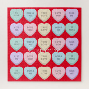 Valentine Candy Hearts Thunder_Cove Jigsaw Puzzle