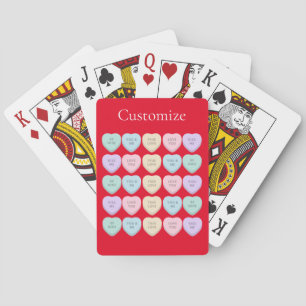 Valentine Candy Hearts Thunder_Cove Playing Cards