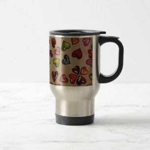 Valentine Candy Hearts Travel Mug