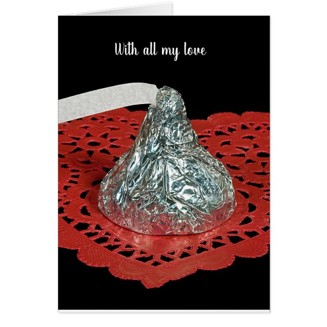 Valentine Candy Kiss on heart (Front)