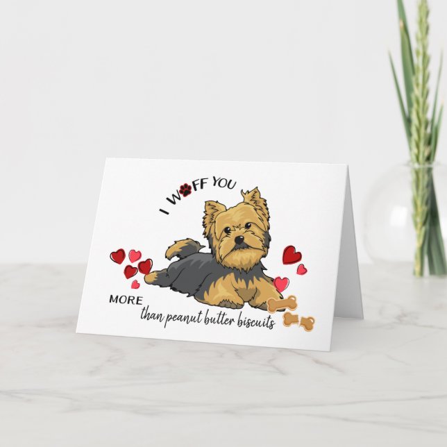 Valentine Card from Your Terrier Dog (Front)