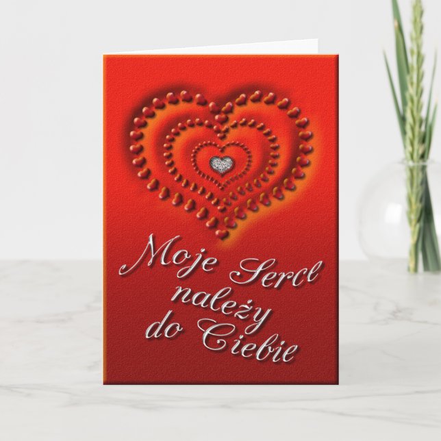Valentine Card in Polish (Front)