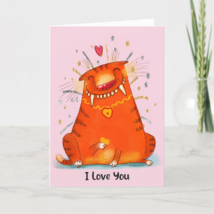 Valentine Card to Mum from Cat