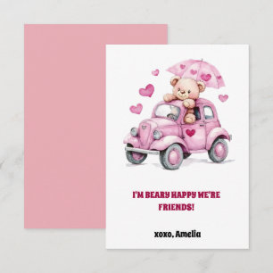 Valentine cards for kids, kids Valentine’s Day car