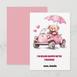 Valentine cards for kids, kids Valentine’s Day car
