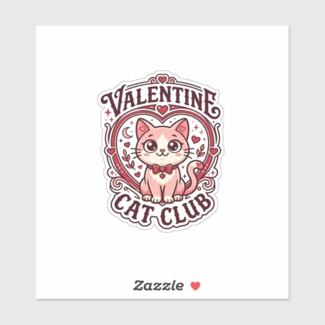Valentine Cat Funny Cat Lover Design - Valentine C (Sheet)