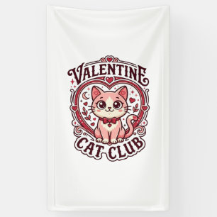 Valentine Cat Funny Cat Lover Design - Valentine C Banner