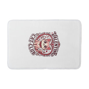 Valentine Cat Funny Cat Lover Design - Valentine C Bath Mat
