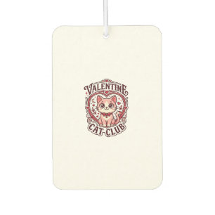 Valentine Cat Funny Cat Lover Design - Valentine C Car Air Freshener