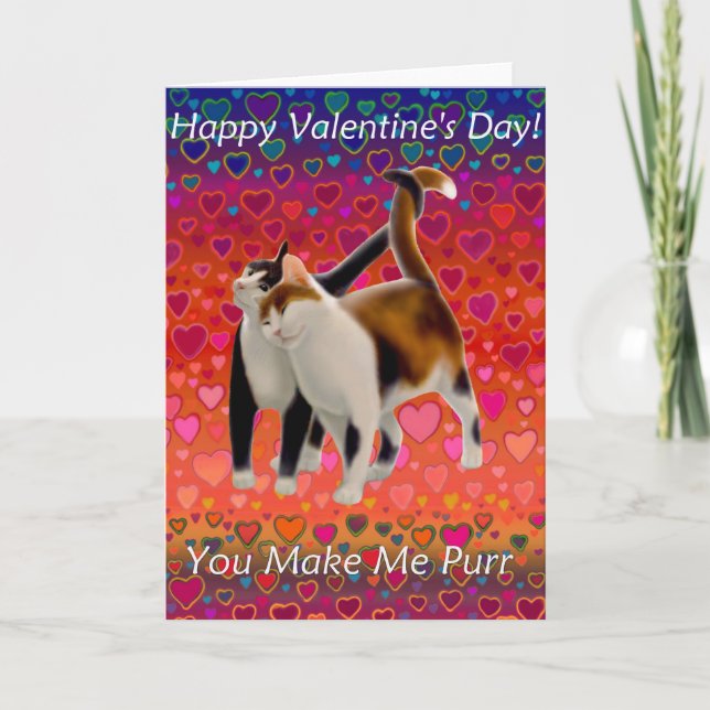 Valentine Cats Card (Front)