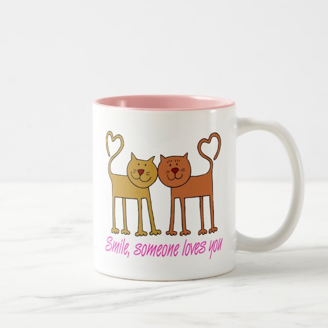 Valentine Cats In Love Mug (Right)