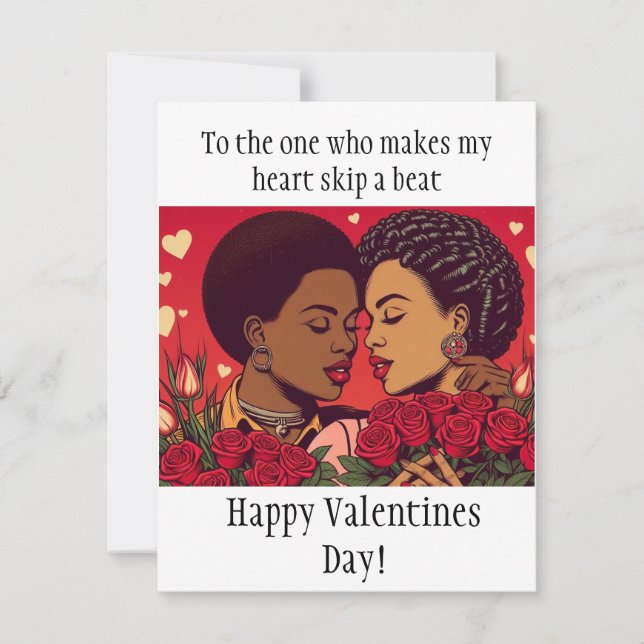 Valentine Celebration of LGBTQI Romance Card (Front)