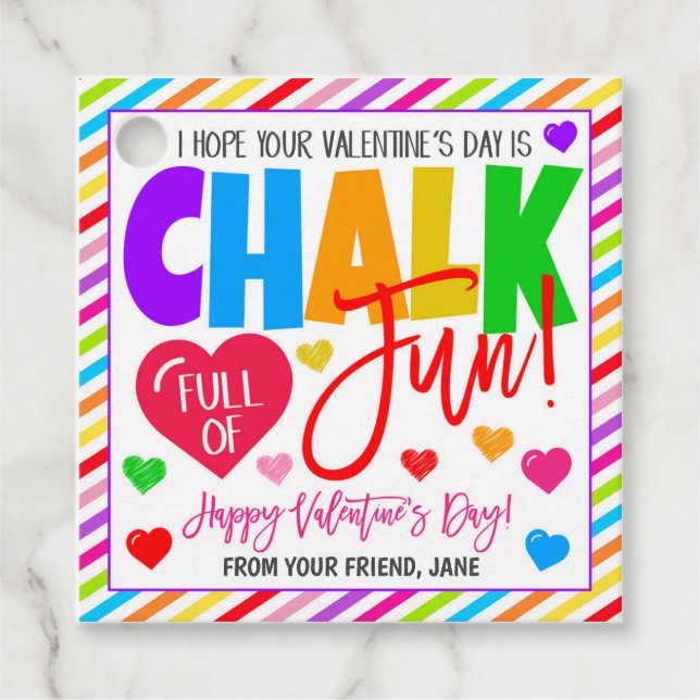 Valentine Chalk Gift Tag (Front)