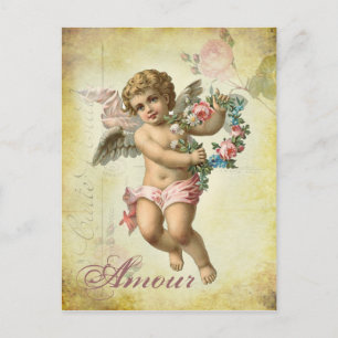 Valentine Cherub - Amour Holiday Postcard