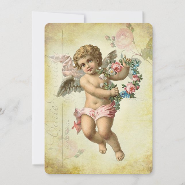 Valentine Cherub Invitation (Front)