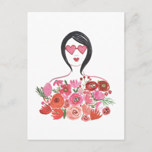 Valentine Chic I Holiday Postcard