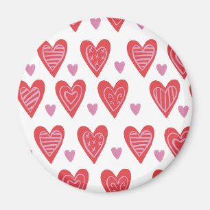 Valentine Chic Pattern Magnet