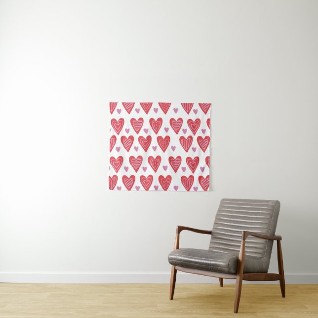Valentine Chic Pattern Tapestry (In Situ (Horizontal))