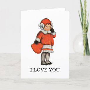Valentine Child Holiday Card