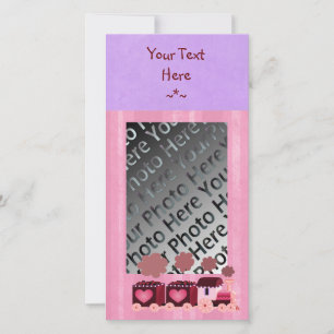Valentine Choo Choo Train Photo Card