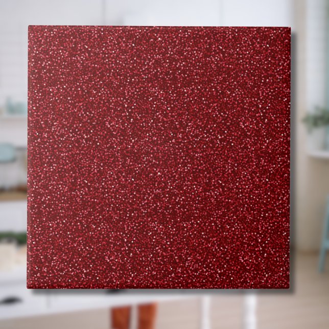 Valentine Classic Trendy Red Glitter Tile (Creator Uploaded)