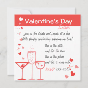 Valentine Cocktails Invitation